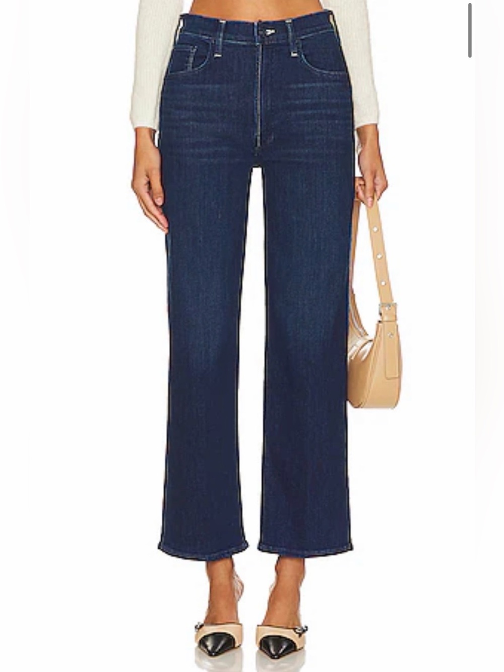 MOTHER The Rambler Zip Ankle Jeans Animal Instinct Size 26